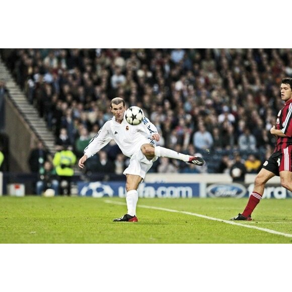 Zidane Real Madrid Centenary 2001 2002 UEFA Soccer Jersey Shirt L SKU# 134748 - Picture 10 of 10